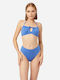 Minerva Bikini Slip High Waist Blue