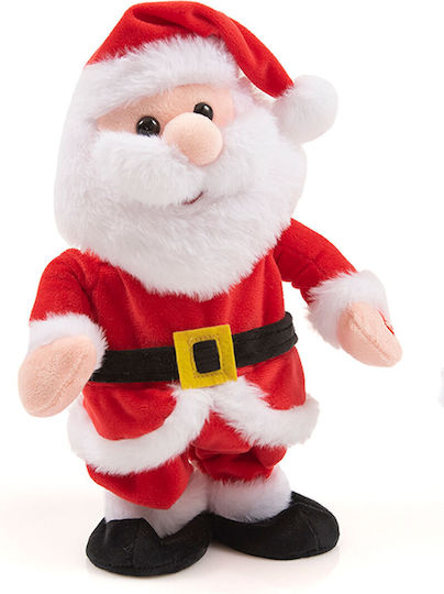 Fun World Plush Christmas Santa Claus - Red 30 cm