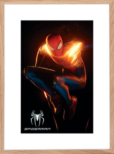 Walls Παιδικό Κάδρο Litghning Spiderman από Ξύλο 15x20εκ.