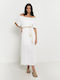 Toi&Moi Καλοκαιρινό Φόρεμα Λευκό