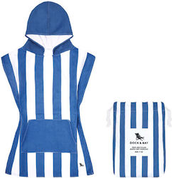 Dock & Bay Kinder Strandponcho Blau