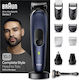 Braun Trimmer Rechargeable Hair Clipper Black M...