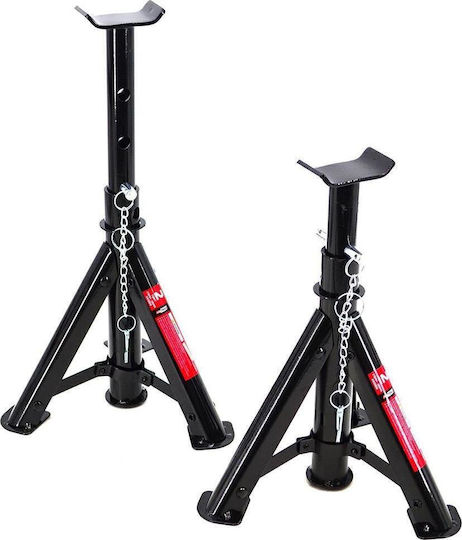 AWTools Set Car Support Stands for Vehicles with Maximum Lifting Capacity up to 3.43 Tons