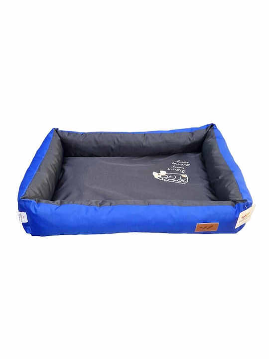 Woofmoda Poof Dog Bed Blue 65x45cm.