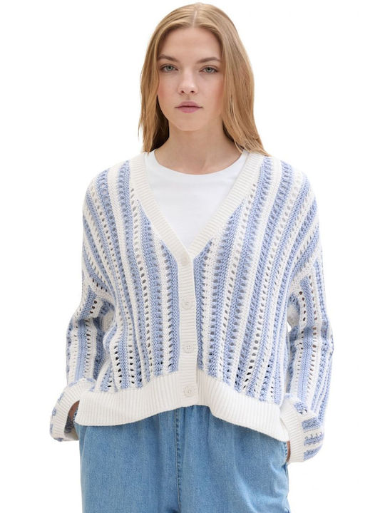 Tom Tailor Women's Knitted Cardigan Blue