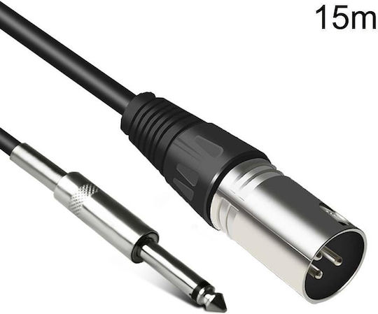 Vivolink Cable XLR male - 6.3mm male Μαύρο 5m (6.35mm)