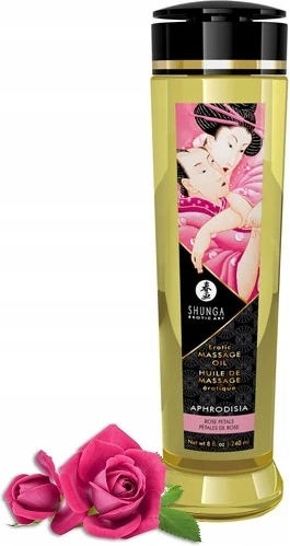 Shunga Aphrodisia Roses Λάδι για Μασάζ με Άρωμα Peach 240ml
