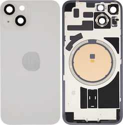 Πίσω Γυαλί Ατσάλινη Πλάκα Μαγνήτες Magsafe & Camera Lens Iphone 14 White