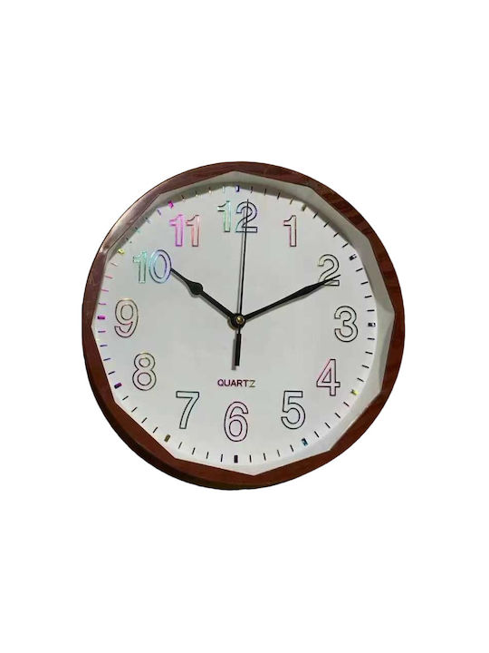 Wall Clock Brown