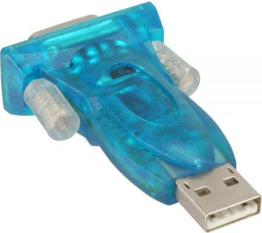 InLine Μετατροπέας USB-A male σε Serial female Μπλε 1τμχ 33304A