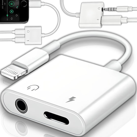 Convertor Retoo Lightning 3.5 Mm Lightning Alb