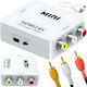 Retoo Av Adapter Hdmi To Rca Cinch Converter 1080p Usb Cable