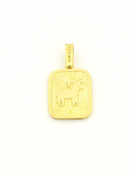 Pavlides Anhänger Kinder Amulett Beidseitig Konstantinato aus Gold 9K 107200