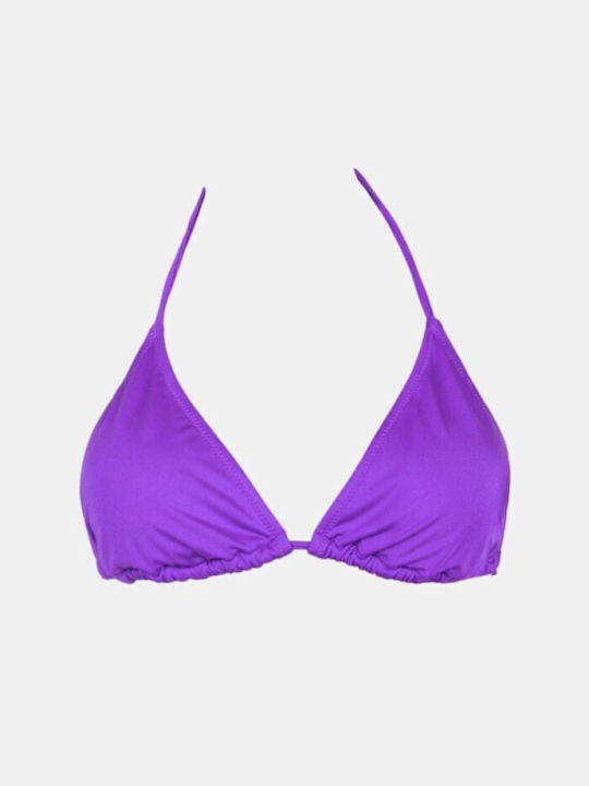 Rock Club Padded Triangle Bikini Top Dahlia