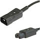 10a C14-C15 Netzkabel 2m Schwarz 19.07.1297