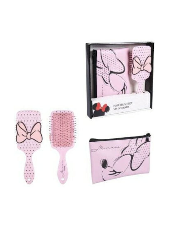 Cerda Kids Hair Brush Set Minnie Mouse