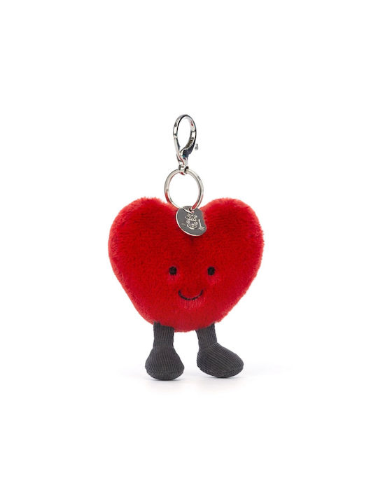 Ah4bc Jellycat Plush Heart Red Keychain 13x9x3cm