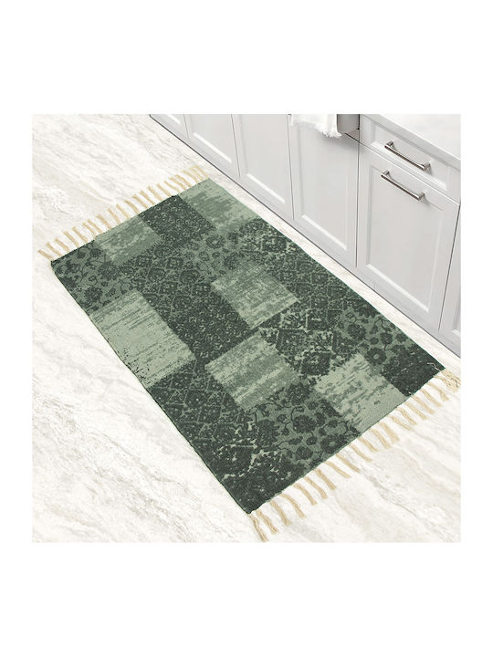 Lino Home Πατάκι Μπάνιου Βαμβακερό 7300000538 Olive 60x90εκ.