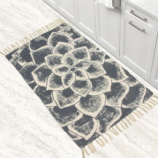 Lino Home Бански Килим Памучен 7300000535 Сив 60x90см