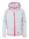 Kinderstrickjacke Fleece mit Kapuze Gray