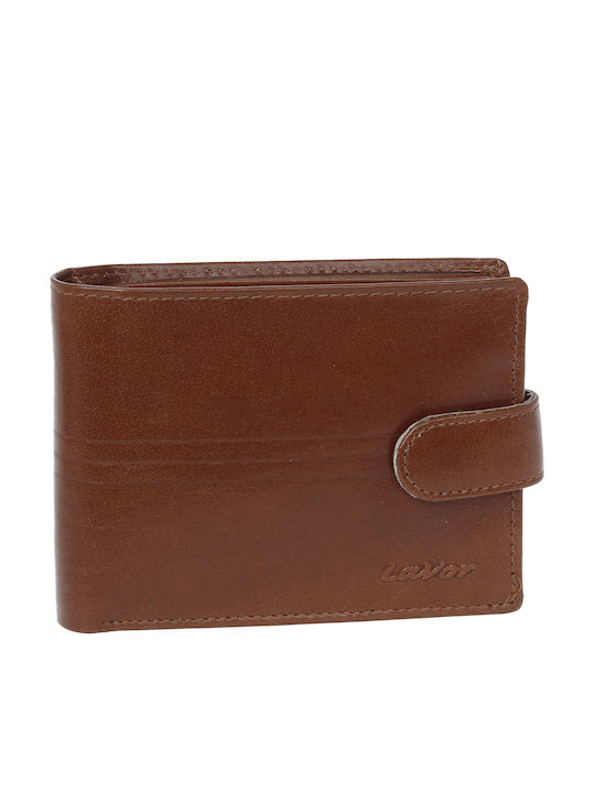 Lavor Leather Men's Wallet With RFID Tabac Brown