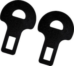 Autoline Seat Belt Buckle Alarm Stopper Seat Belt Disconnector with Hole Diameter 1.8cm Black 2 Pieces in Black Color