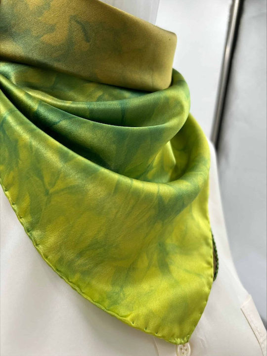 Women's Silk Scarf Green