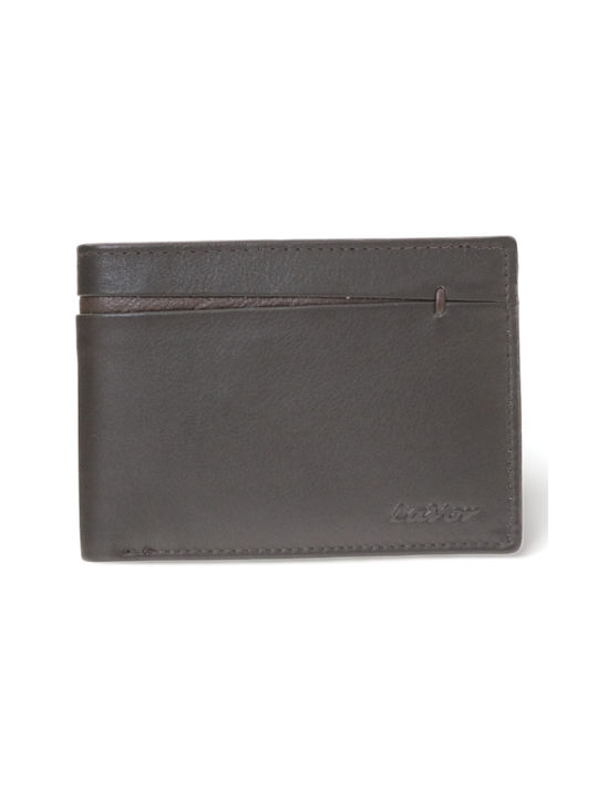 Lavor Leather Wallet Slim 1-3744 D.brown Rfid