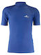 Vaquita Men's Short Sleeve Sun Protection Shirt Blue