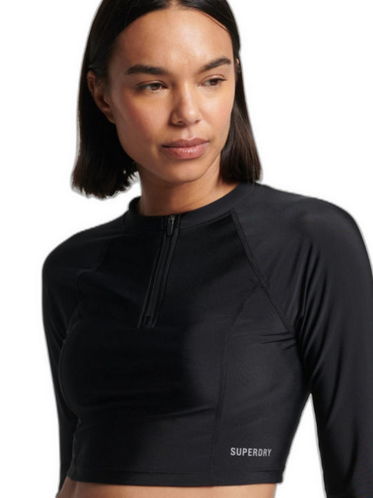 Superdry Women's Long Sleeve Sun Protection Shirt Black