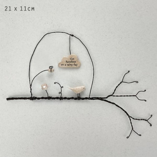 Wire Branch 16.5x23cm - got Sunshine ..