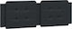 vidaXL Leather Bed Headboard Pillow Black