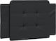 vidaXL Kopfstütze für Bett mit Leder Schwarz 80x48cm