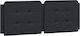 vidaXL Leather Bed Headboard Cushion Black 120x...