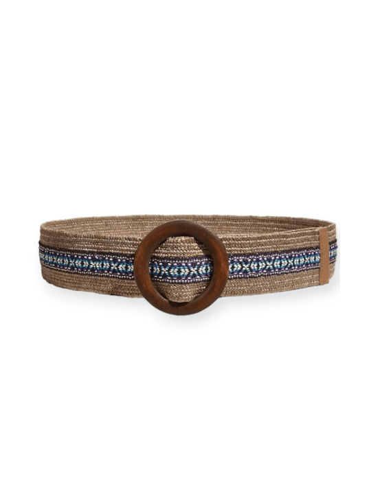 Mdl Elastic Women's Belt Brown