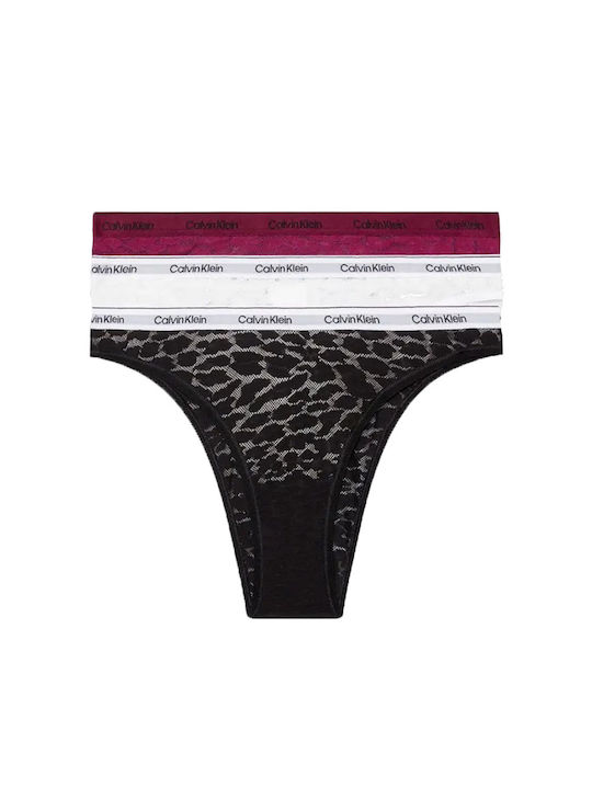 Calvin Klein Дамско Бразилско 3Pack с дантела