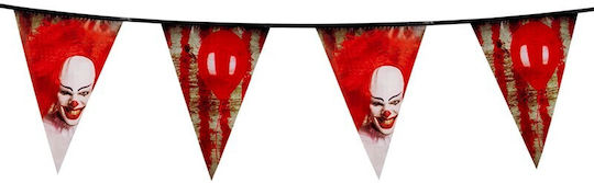 Decorative Garland Flags Horror Clown 6m