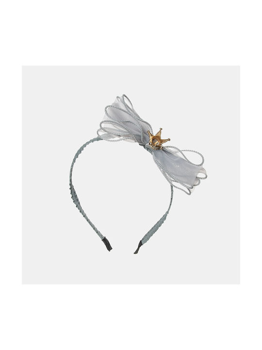 Alouette Gray Kids Headband with Bow