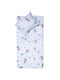 Viopros Double Sided Cotton Baby Quilt 120x160cm White