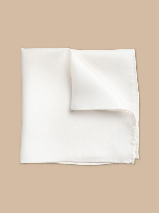 Charles Tyrwhitt Men's Silky Handkerchief White