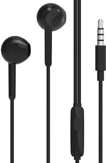 WK YA07 In-ear Handsfree Headphones with Connector 3.5mm Black