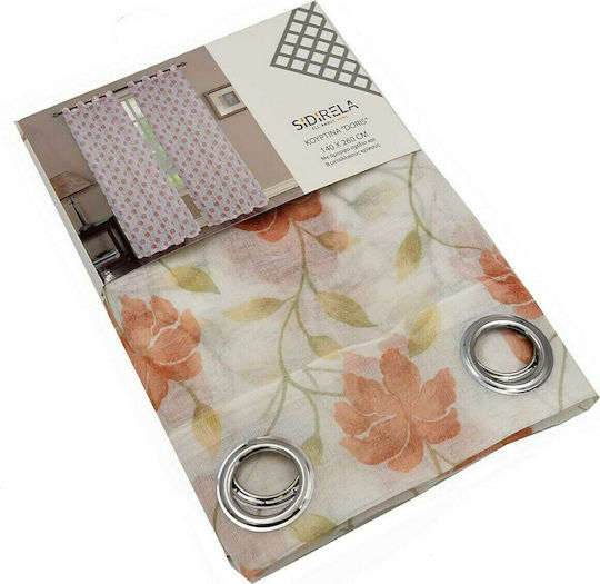 Sidi Home Plast Mehrfarbige Vorhänge mit Grommets 140x260cm
