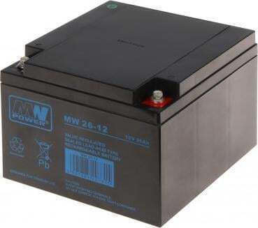 MW Power Μπαταρία UPS με Τάση 12V 12V/26AH-MW 1τμχ