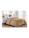 Dimcol Κουβέρτα Fleece Υπέρδιπλη 220x240εκ. Beige
