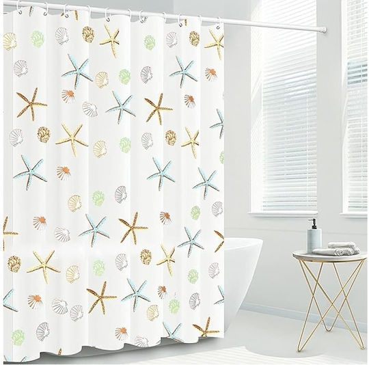 Curtain Duschvorhang 180x180cm Mehrfarbig