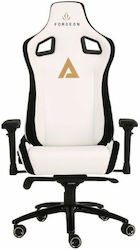 Forgeon Acrux Leather Gaming Chair with Adjustable Arms White