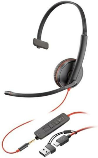 HP Blackwire 3200 Series On Ear Multimedia Ακουστικά με μικρόφωνο