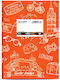 Caiet Salko 50 Foi Designuri D-color 17x25 Portocaliu #2730-o