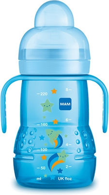 Mam Trainer+ Educational Sippy Cup Silicone with Handles Star Blue for 4m+m+ 220ml