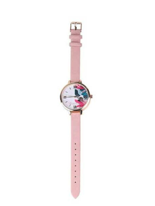 Tesoro Analog Kids Watch Pink with Rubber Strap